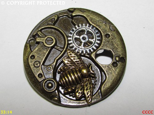 Steampunk brosche anstecker - steampunk,