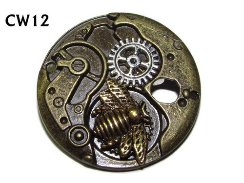 Steampunk brosche anstecker - steampunk,