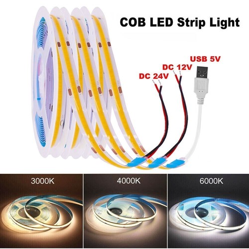 Led cob streifen cw 12v - led,