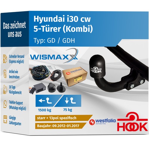Anhängerkupplung für hyundai - anhÄngerkupplung,